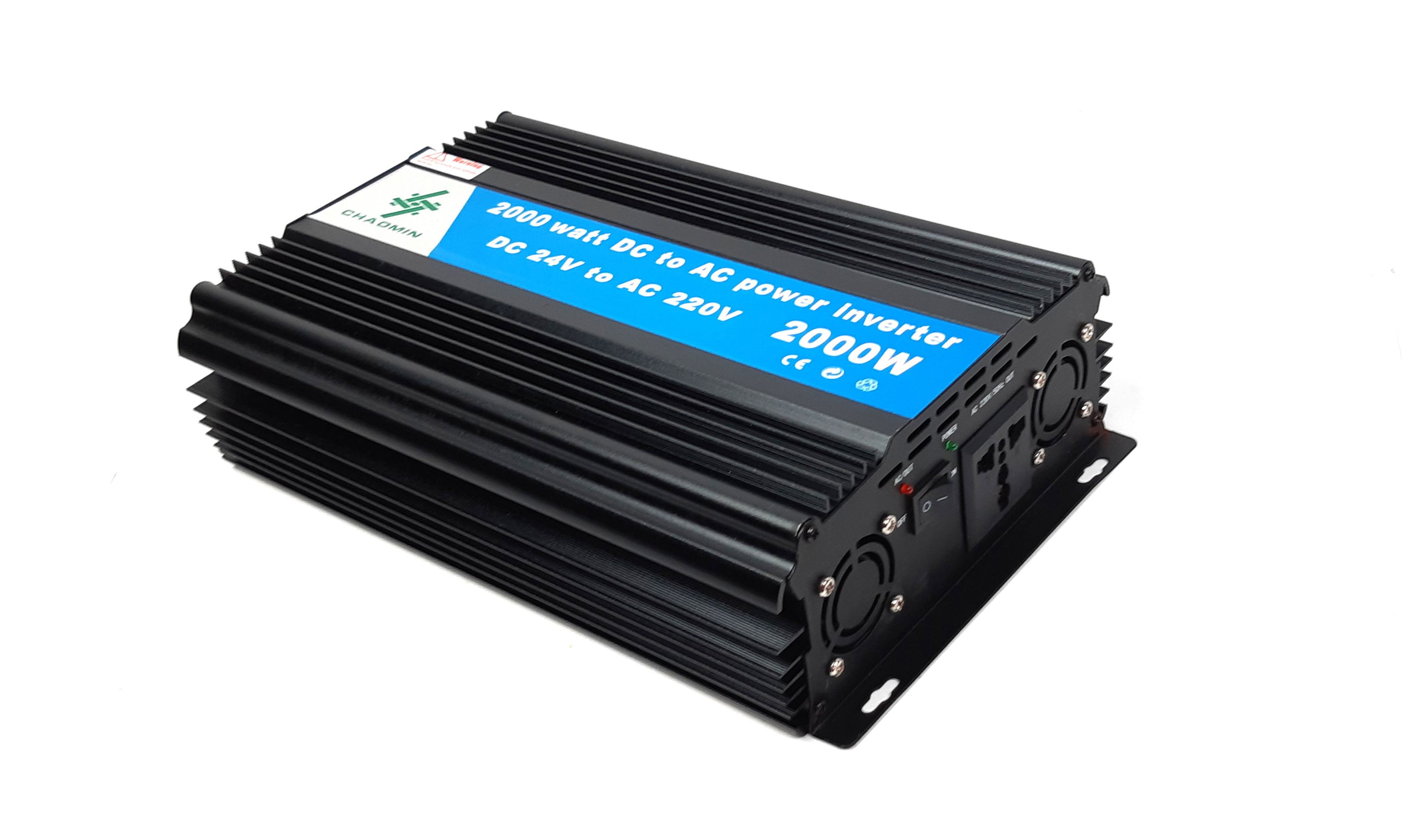 Chaomin Invertor auto 2000W 24V - 220V SUPER POWER BLACK - CH2000W24V