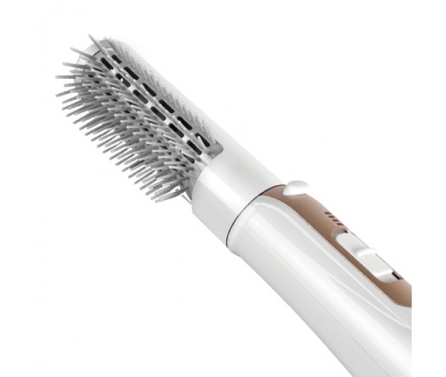 Perie cu Aer Cald HALEY HY-4001 Air 2in1, 800W, 3 Trepte Temperatura, Alb