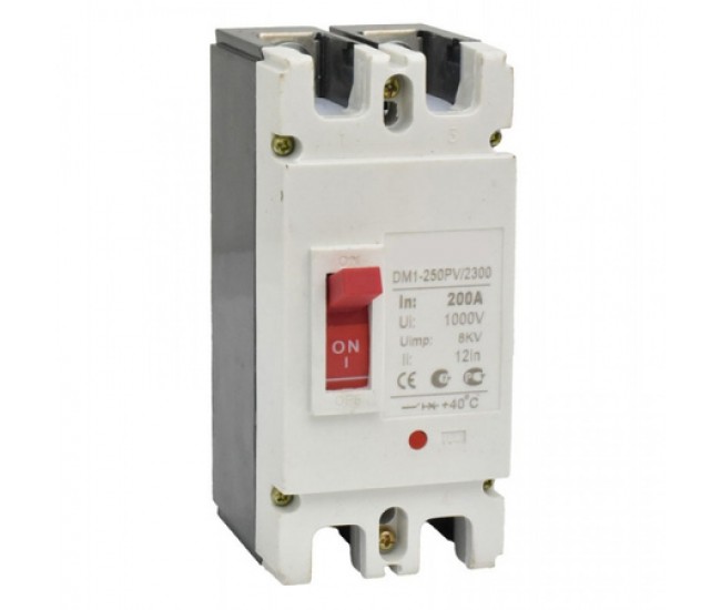 Intrerupator de Circuit Solar MCCB 2P-200A / 1000V DC