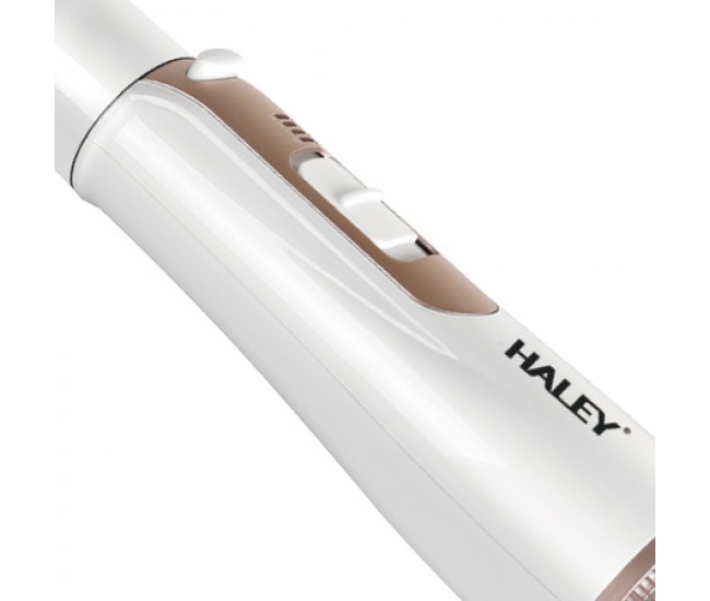 Perie cu Aer Cald HALEY HY-4001 Air 2in1, 800W, 3 Trepte Temperatura, Alb