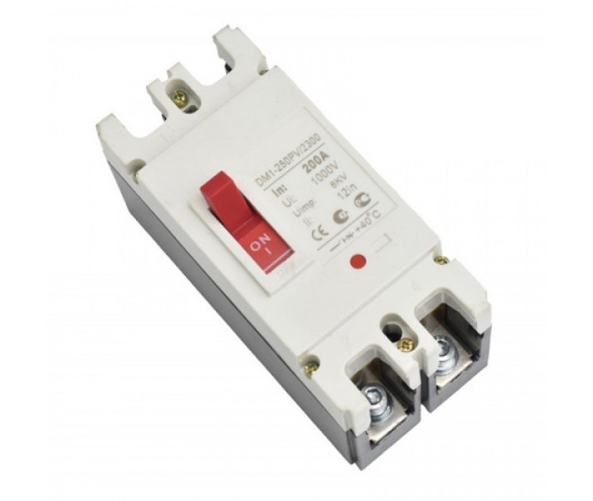 Intrerupator de Circuit Solar MCCB 2P-200A / 1000V DC