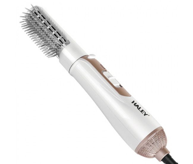 Perie cu Aer Cald HALEY HY-4001 Air 2in1, 800W, 3 Trepte Temperatura, Alb