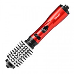 Perie rotativa HALEY, 1200W, 2 viteze, 3 trepte temperatura, Invelis Ceramic, Roșu/Negru HY-1000