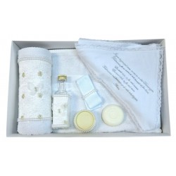 Trusou Botez cu broderie Noya Baby Alb TRB533TRC