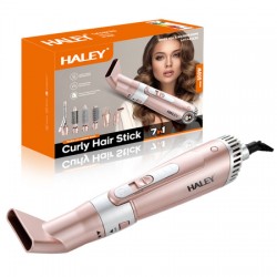 Set Uscător de Păr 7 în 1 HALEY – Ondulator Multifuncțional cu Ionizare, Protecție Termică, 800W, HY-4006