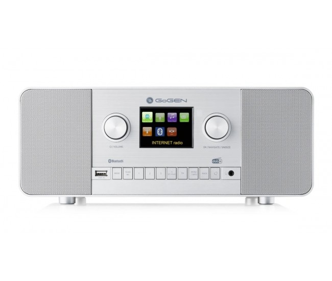 Internet radio GoGEN IR 257 BTDAB, 2x5W, DAB+/FM, LCD, Bluetooth, telecomanda, negru/argintiu