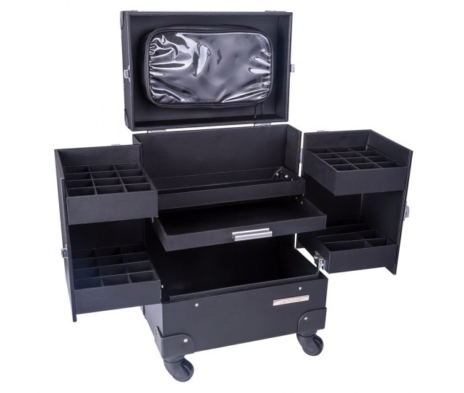 Troller cosmetice Lila Rossa CB-A - Model Profesional Negru