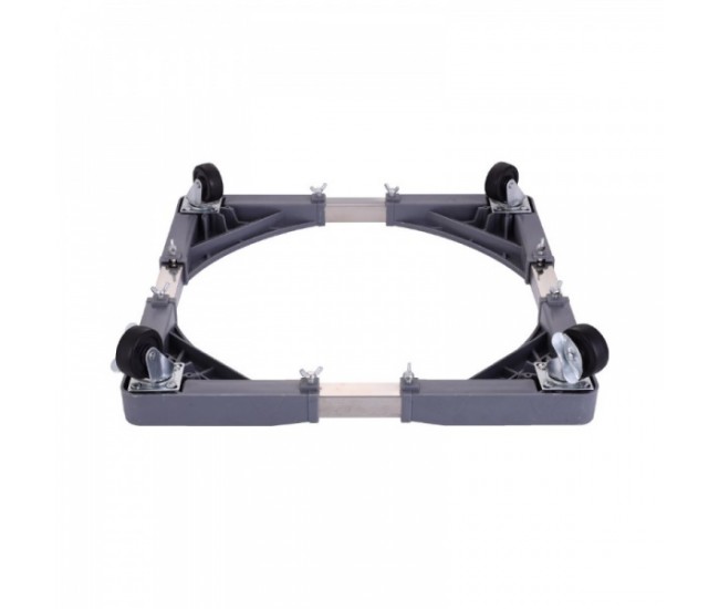 Suport reglabil pentru aragaz, frigider, masina de spalat, roti cu mecanism de blocare, 65cm, 300kg gri RZLN1642