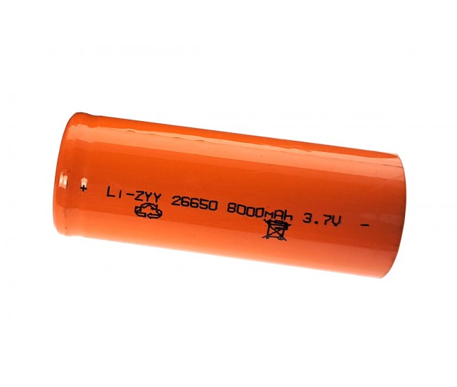 LANTERNA CU LED LUXEON 3W, RAZA VIZIBILA PE DISTANTA LUNGA, INDICATOR NIVEL INCARCARE, ACUMULATOR 26650, 8000mAH, 3.7V