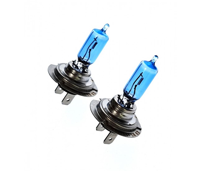 Set becuri auto H7, 12V, 100W, 5000k, Halogen Pegasus Skyline, Xenon Look Effect