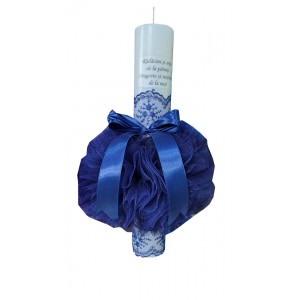 Lumanare botez baieti, pentru biserica LMN04