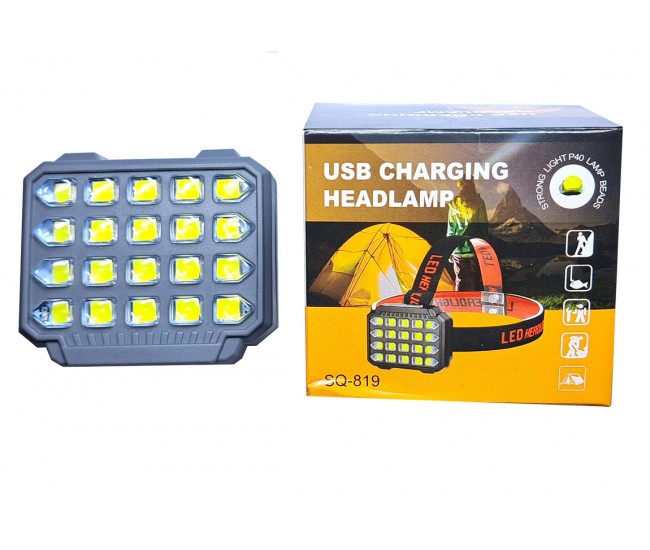 Lanterna portabila 20 COB LED, Incarcare USB, Baterie acumulator, Camping Pescuit de noapte SQ819