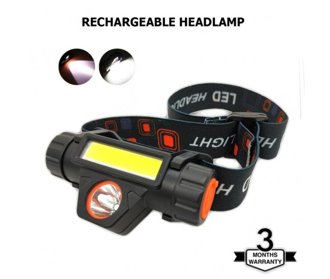 Lanterna portabila XPE+COB LED, Incarcare USB, Baterie acumulator, Camping Pescuit de noapte MZ4327