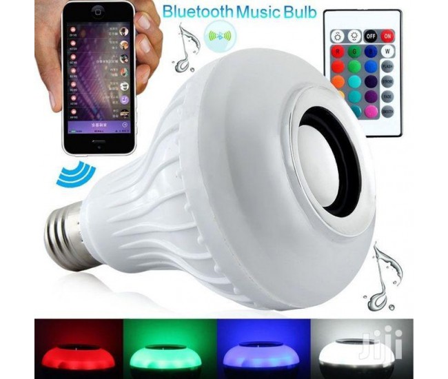 Glob disco si boxa bluetooth, cu proiector de lumini si telecomanda, alb