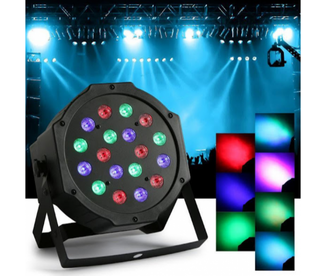 Proiector cu Lumini Disco, cu senzor de sunet, 18 LED-uri, Proiector, joc de lumini
