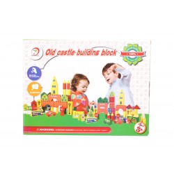 Cuburi din lemn pentru copii cu forme geometrice, figurine