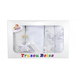 Trusou personalizat pentru botez fetite si baieti - set biserica TB21562