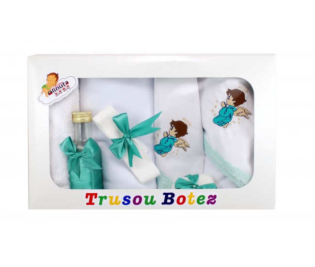 Trusou personalizat pentru botez fetite si baieti - set biserica TB21563