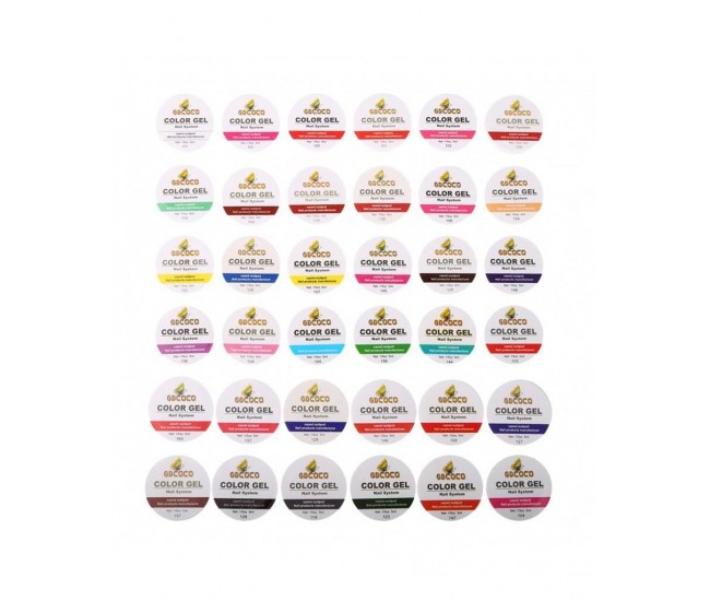 Set 36 geluri colorate Pure ambalaj transparent Set 36 geluri colorate Pure ambalaj transparent