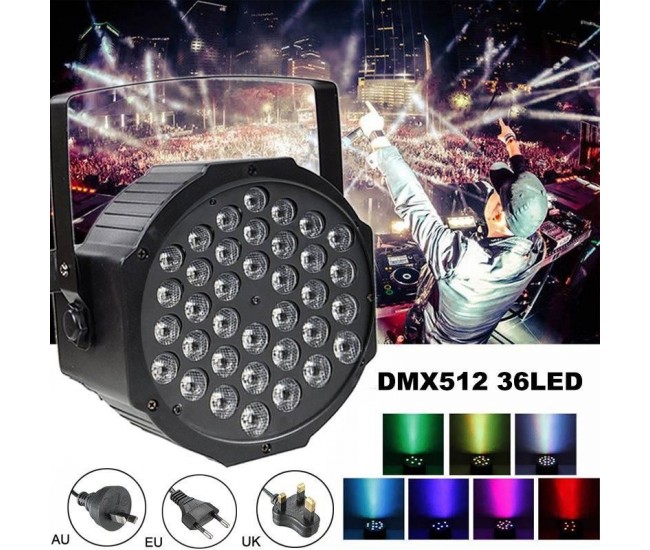 Lumini Disco cu senzor de muzica - 36 LED Proiector joc de lumini Lumini Disco cu senzor de muzica - 36 LED Proiector joc de lumini