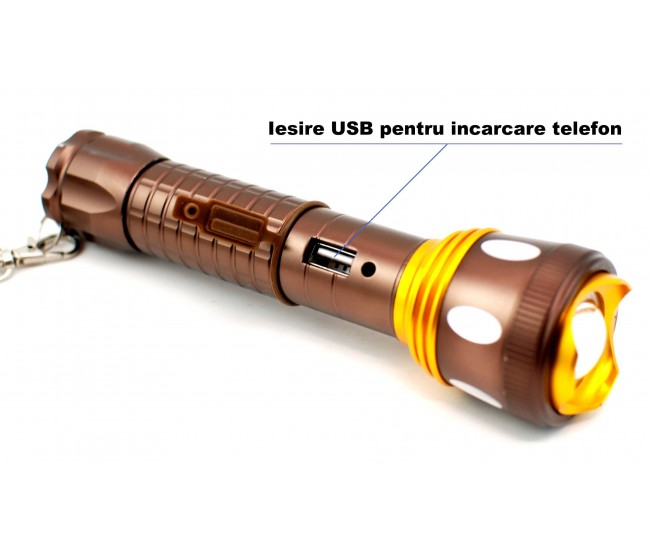 Lanterna reincarcbila cu LED CREE Q5 - Waterproof and shockproof