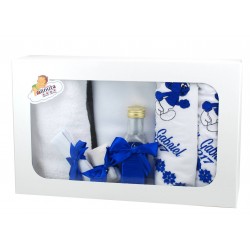 Trusou botez baieti cu Strumfi - set personalizat biserica TB21BABY