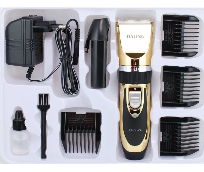 Masina profesionala de tuns Daling cutit ceramic, acumulator de rezerva, GOLD X3
