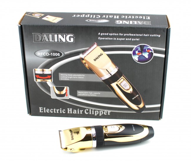 Masina profesionala de tuns Daling cutit ceramic, acumulator de rezerva, GOLD X3