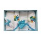 Trusou botez baieti cu Strumfi - set personalizat biserica TB99165