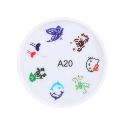  Matrita pentru manichiura SILICON alba