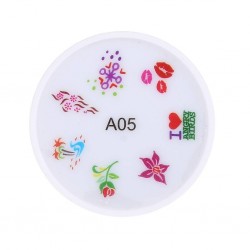  Matrita pentru manichiura SILICON alba