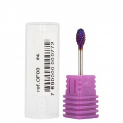 Capat freza din carbid pentru cuticule, Lila Rossa, universal, nr. 4