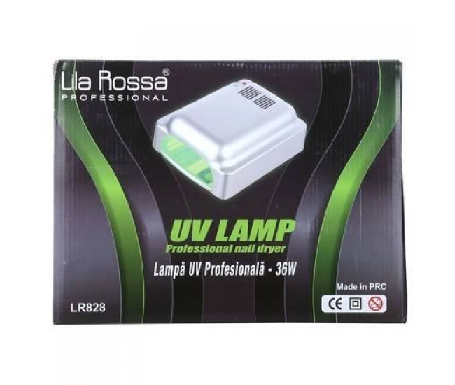 Lampa UV 36W Lila Rossa Professional LR 828 - Cu doua pozitii de timer Silver