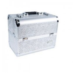 Geanta mare pentru produse Manichiura Silver cu Cristale 6283AC-SL Geanta mare pentru produse Manichiura Silver cu Cristale 6283AC-SL