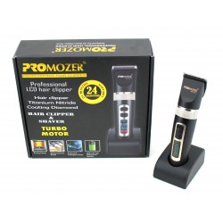 Masina profesionala de tuns ProMozer - Lama cu invelis din titan si cutit ceramic MZ9817