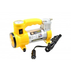Compresor auto portabil, cu lanterna 12V (bricheta) - 63145
