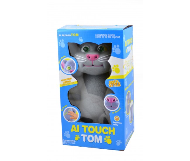 Motanul vorbitor jucaria Big Talking Tom, cu suntete si lumini LX175A