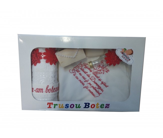 Trusou botez fetite  - set personalizat biserica TB30ALINUTA