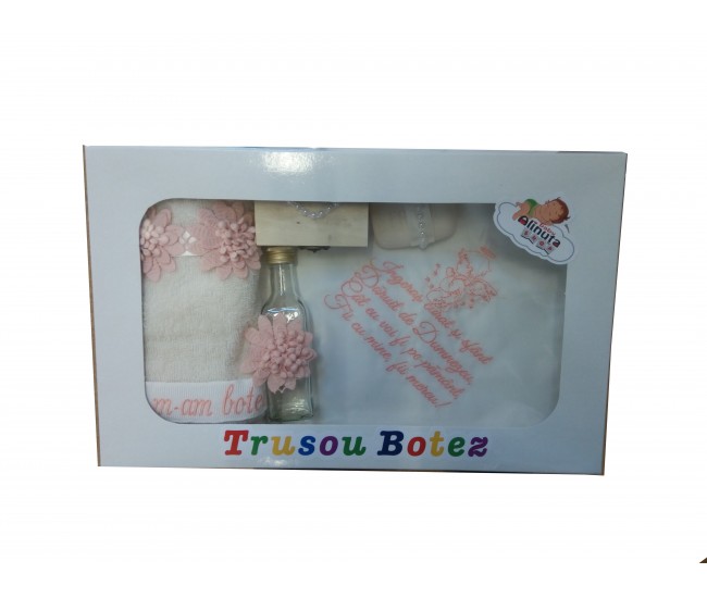 Trusou botez fetite  - set personalizat biserica TB30ALINUTA