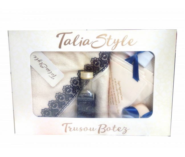Trusou Botez pentru fetite - set complet pentru biserica Talia01 Trusou Botez pentru fetite - set complet pentru biserica Talia01