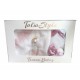 Trusou Botez pentru fetite - set complet pentru biserica Talia01 Trusou Botez pentru fetite - set complet pentru biserica Talia01