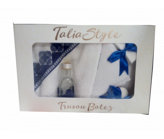 Trusou Botez pentru fetite - set complet pentru biserica Talia01 Trusou Botez pentru fetite - set complet pentru biserica Talia01