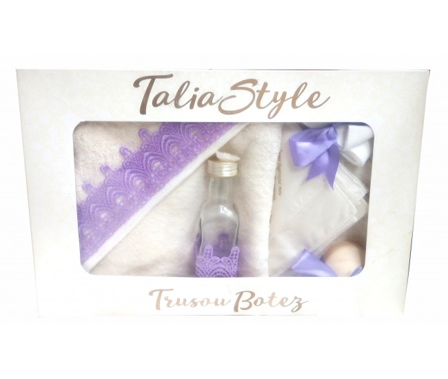 Trusou Botez pentru fetite - set complet pentru biserica Talia02 Trusou Botez pentru fetite - set complet pentru biserica Talia02