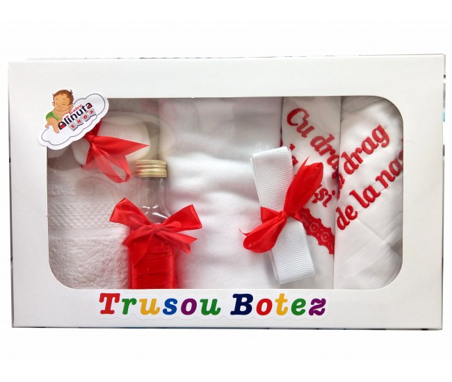 Trusou botez baieti si fetite - set personalizat biserica TB32ALINUTA