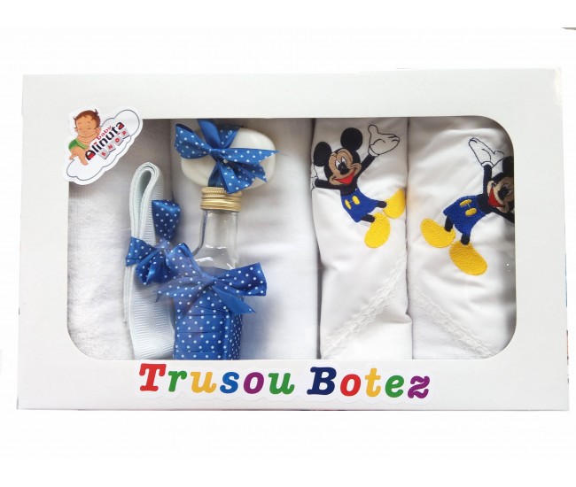 Trusou botez baieti cu Mikey  - set personalizat biserica TB31ALINUTA