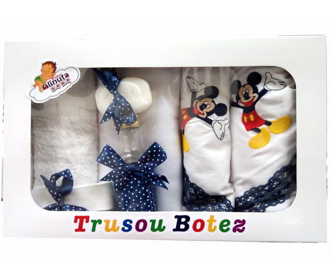 Trusou botez baieti cu Mikey  - set personalizat biserica TB31ALINUTA