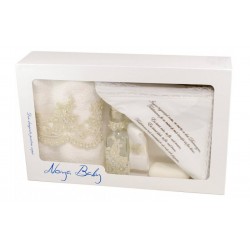 Trusou Botez roz cu broderie royal pentru fetite - set complet pentru biserica TRB514ROZ