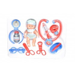 Set doctor de jucarie pentru copii, cu o multime de unelte si accesorii, sunete si lumini - ELE661212 Set doctor de jucarie pentru copii, cu o multime de unelte si accesorii, sunete si lumini - ELE661212
