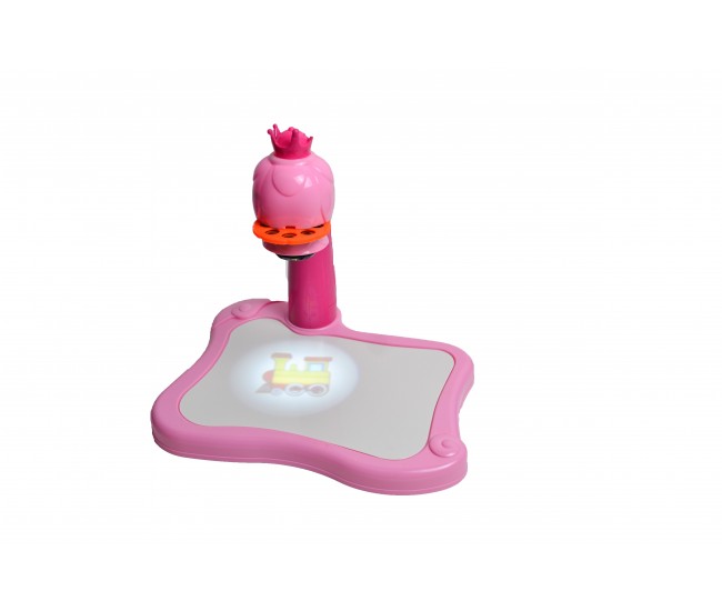 Tabla de desenat cu proiector si melodii pentru fetite + Carioci si Stampila de sters - YM6776 Tabla de desenat cu proiector si melodii pentru fetite + Carioci si Stampila de sters - YM6776