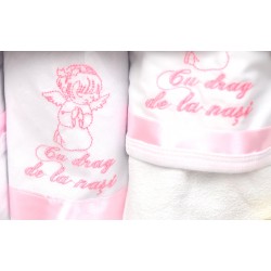 Trusou pentru botez fetite - set complet pentru biserica TB357D